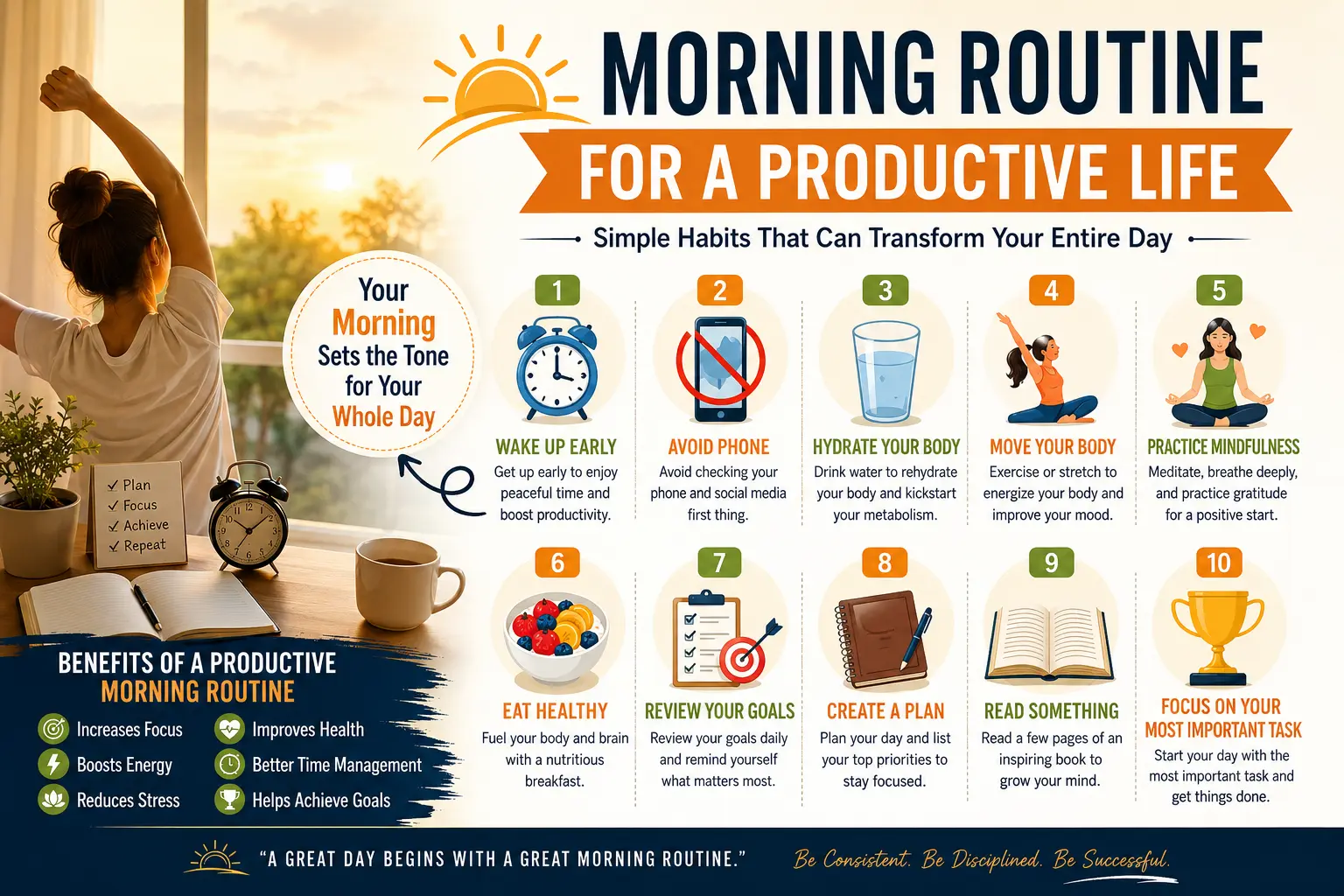 Morning Routine for a Productive Life: Simple Habits That Can Transform Your Entire Day